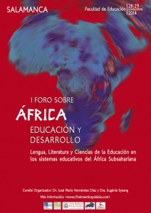 I Foro sobre África, Educación y Desarrollo - cartel